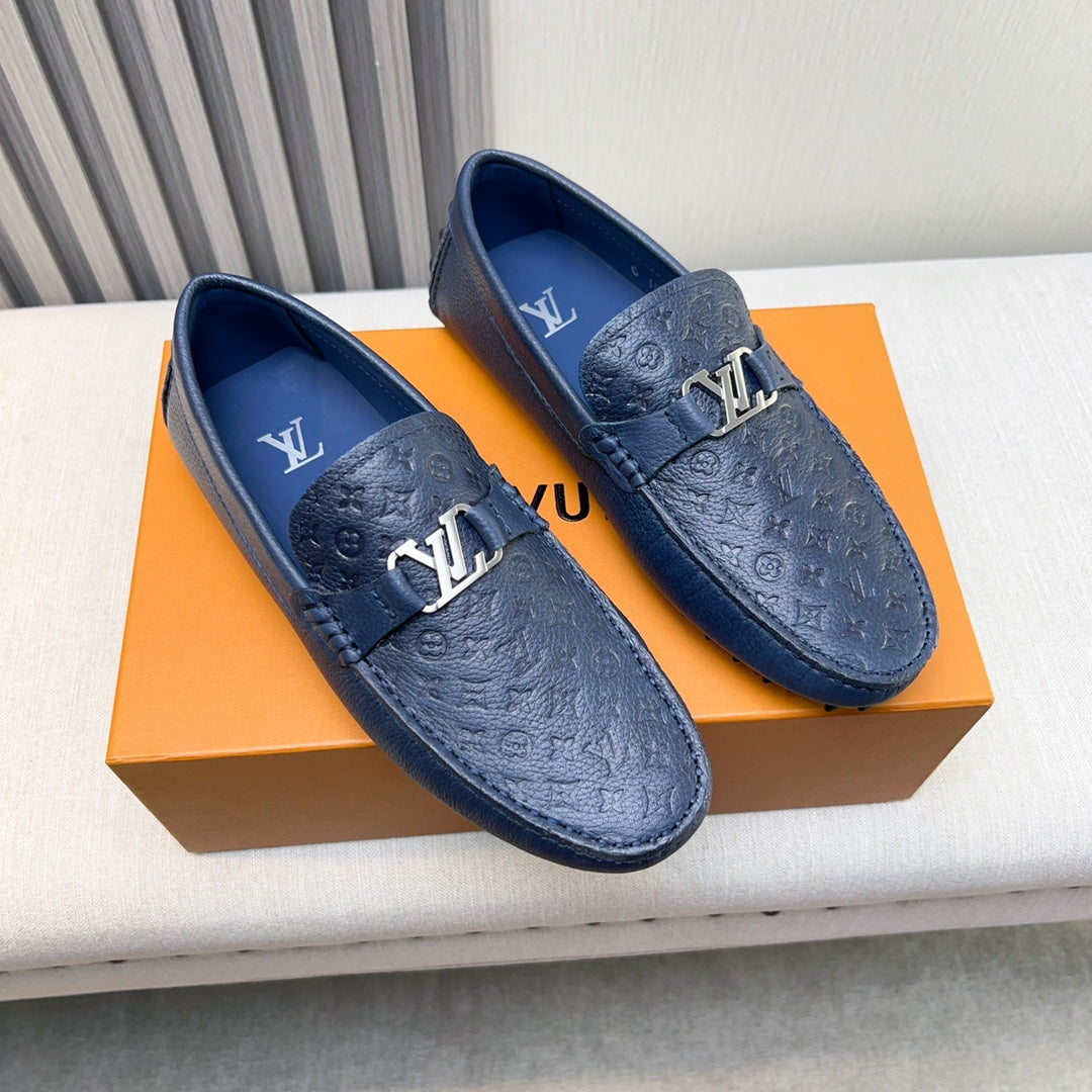 Louis Vuitton Pebbled Leather Driving Shoes