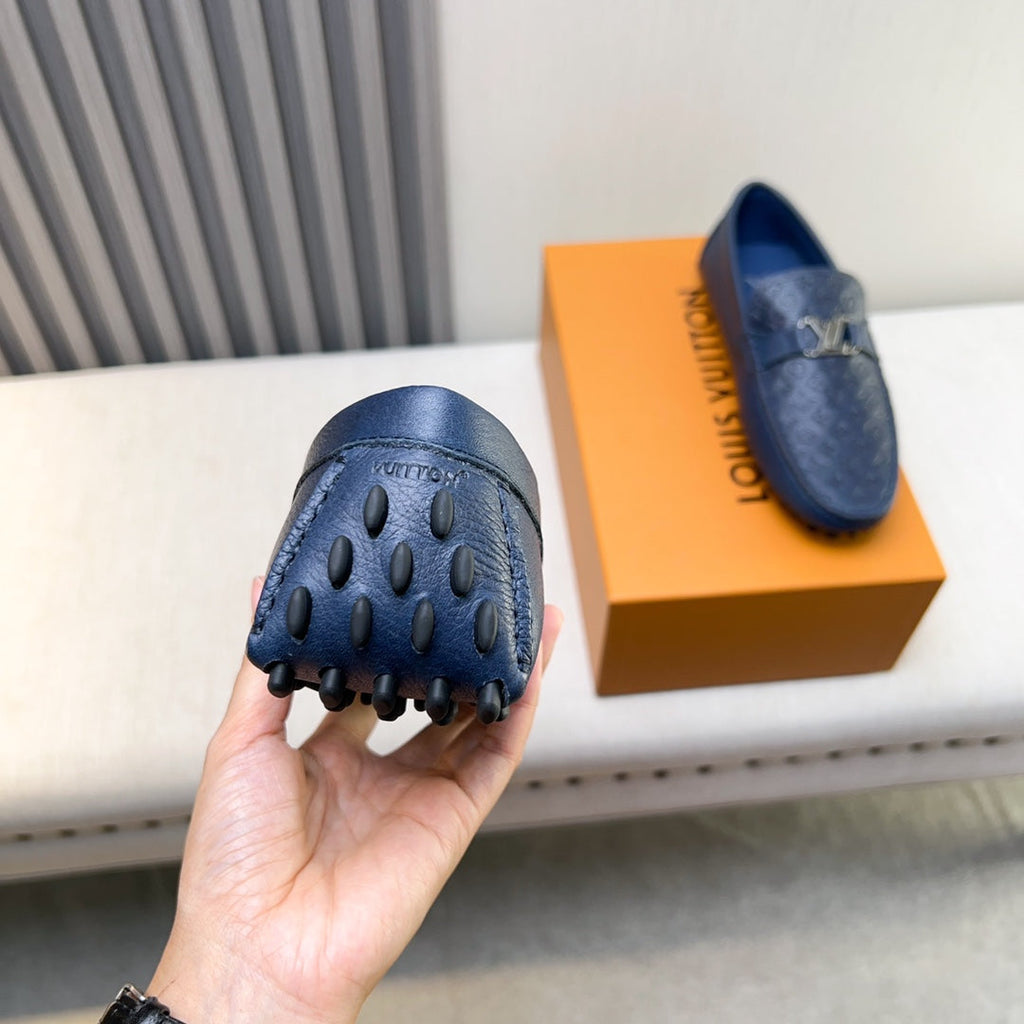 Louis Vuitton Pebbled Leather Driving Shoes