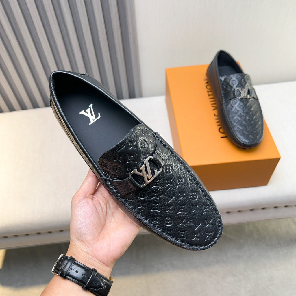 Louis Vuitton Pebbled Leather Driving Shoes