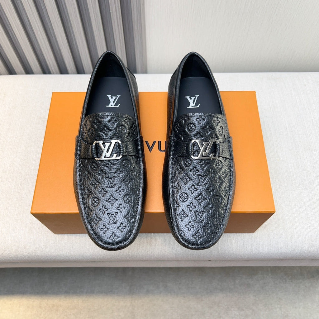 Louis Vuitton Pebbled Leather Driving Shoes