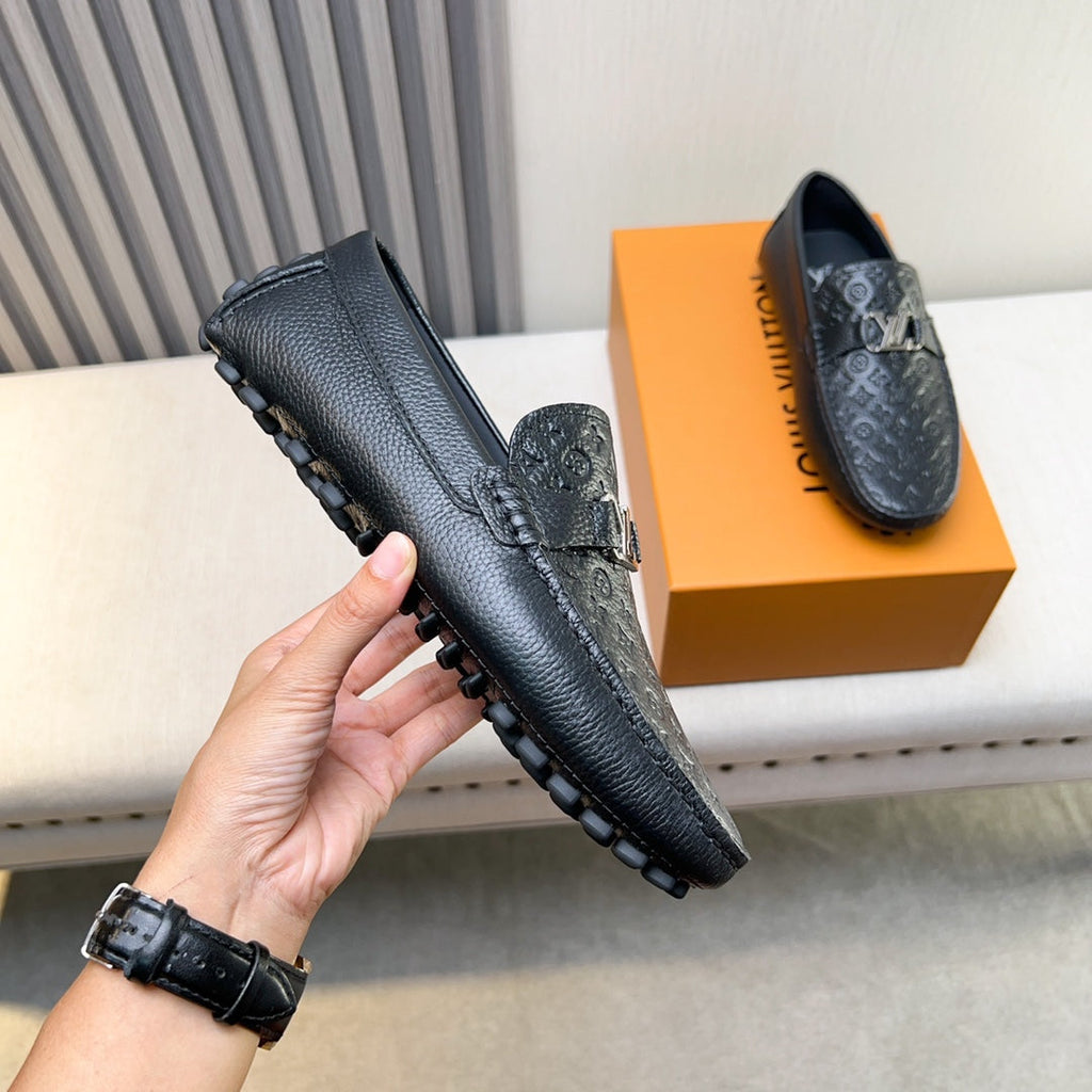 Louis Vuitton Pebbled Leather Driving Shoes