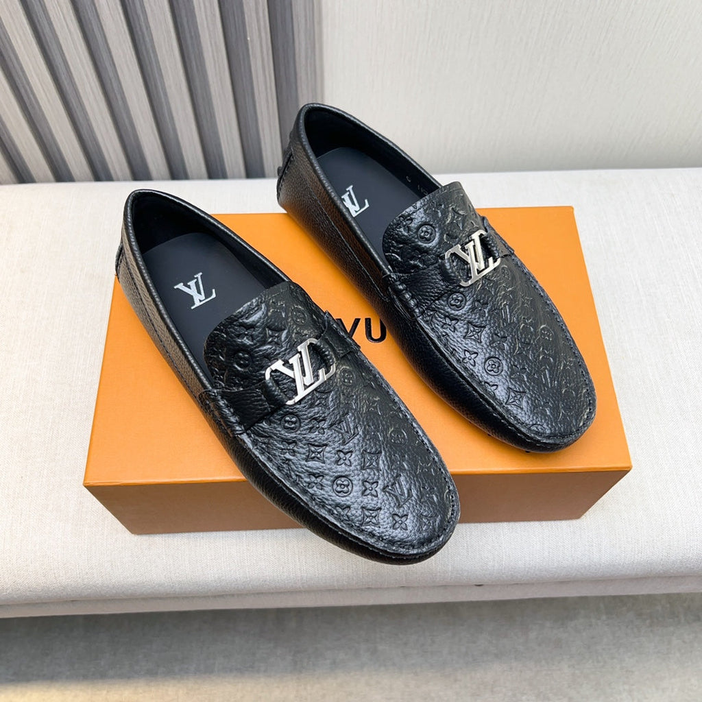 Louis Vuitton Pebbled Leather Driving Shoes