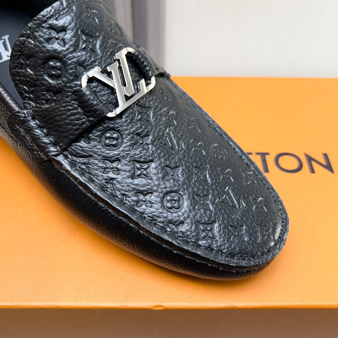 Louis Vuitton Pebbled Leather Driving Shoes