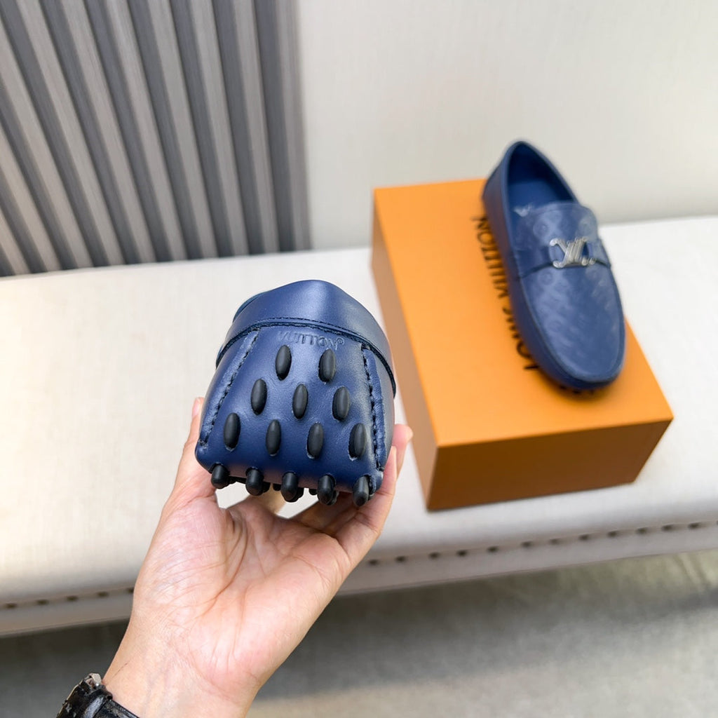 Louis Vuitton Pebbled Leather Driving Shoes