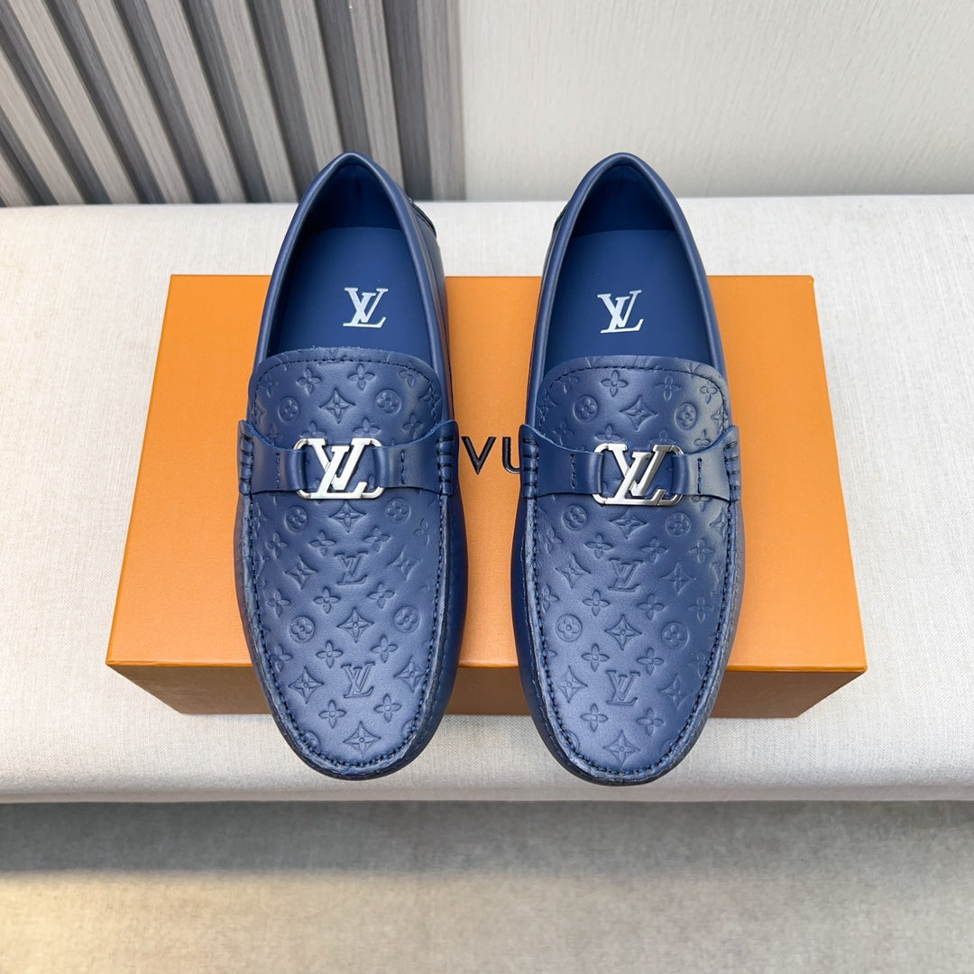 Louis Vuitton Pebbled Leather Driving Shoes