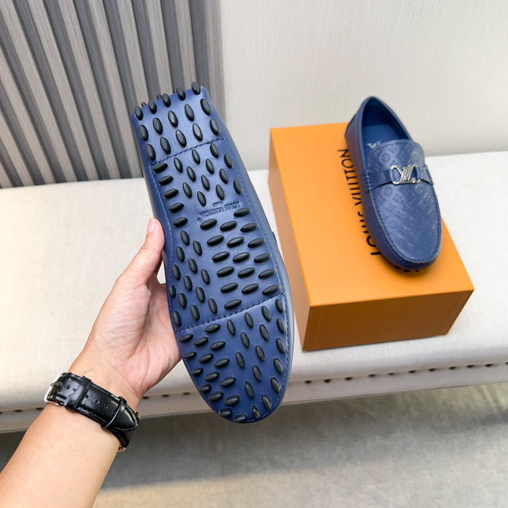 Louis Vuitton Pebbled Leather Driving Shoes