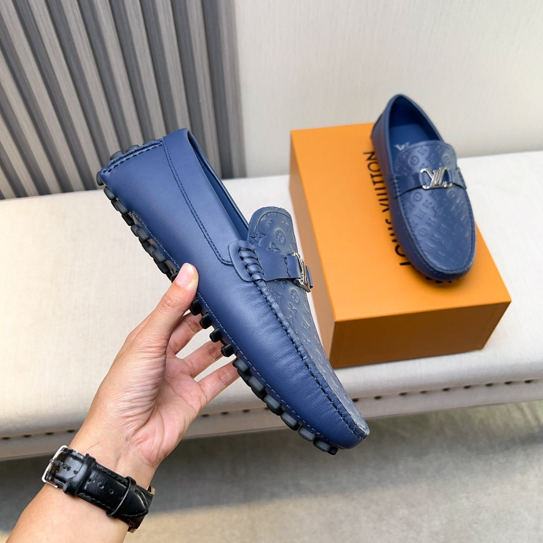 Louis Vuitton Pebbled Leather Driving Shoes