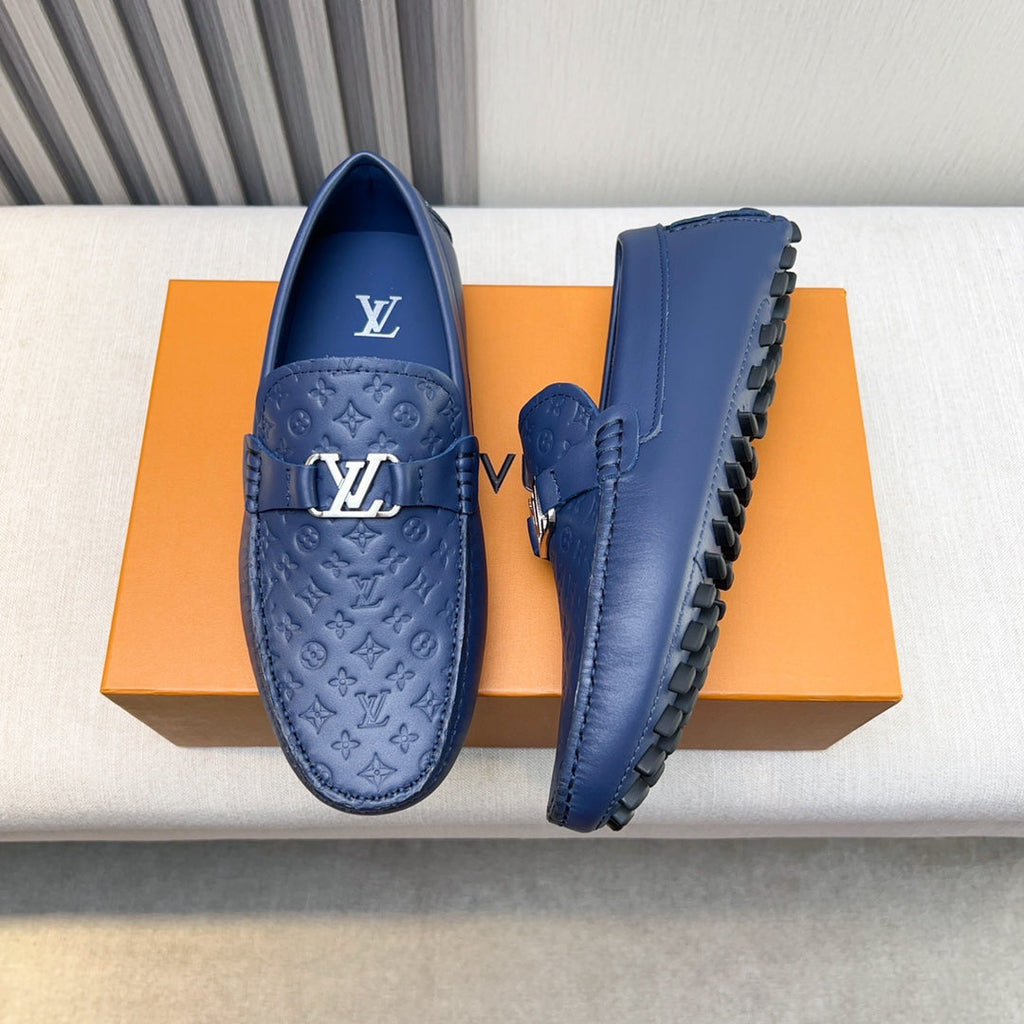 Louis Vuitton Pebbled Leather Driving Shoes