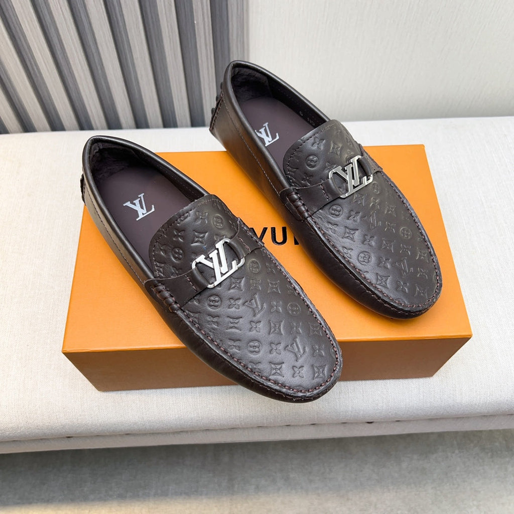 Louis Vuitton Pebbled Leather Driving Shoes