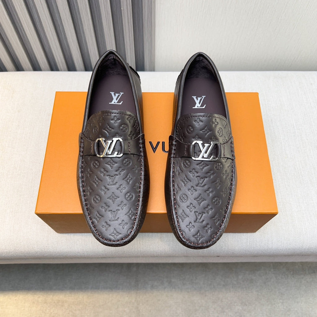 Louis Vuitton Pebbled Leather Driving Shoes