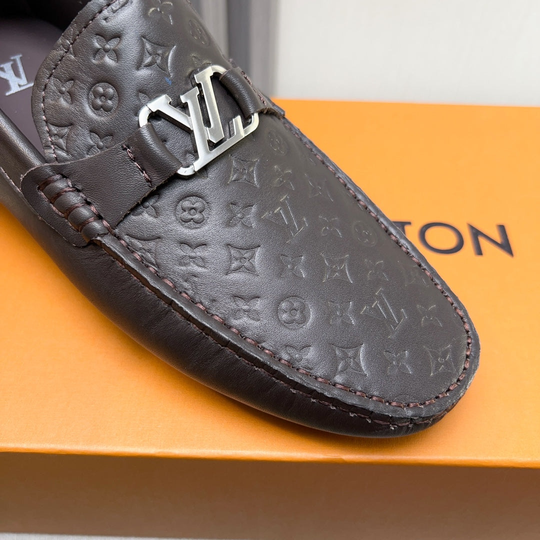 Louis Vuitton Pebbled Leather Driving Shoes