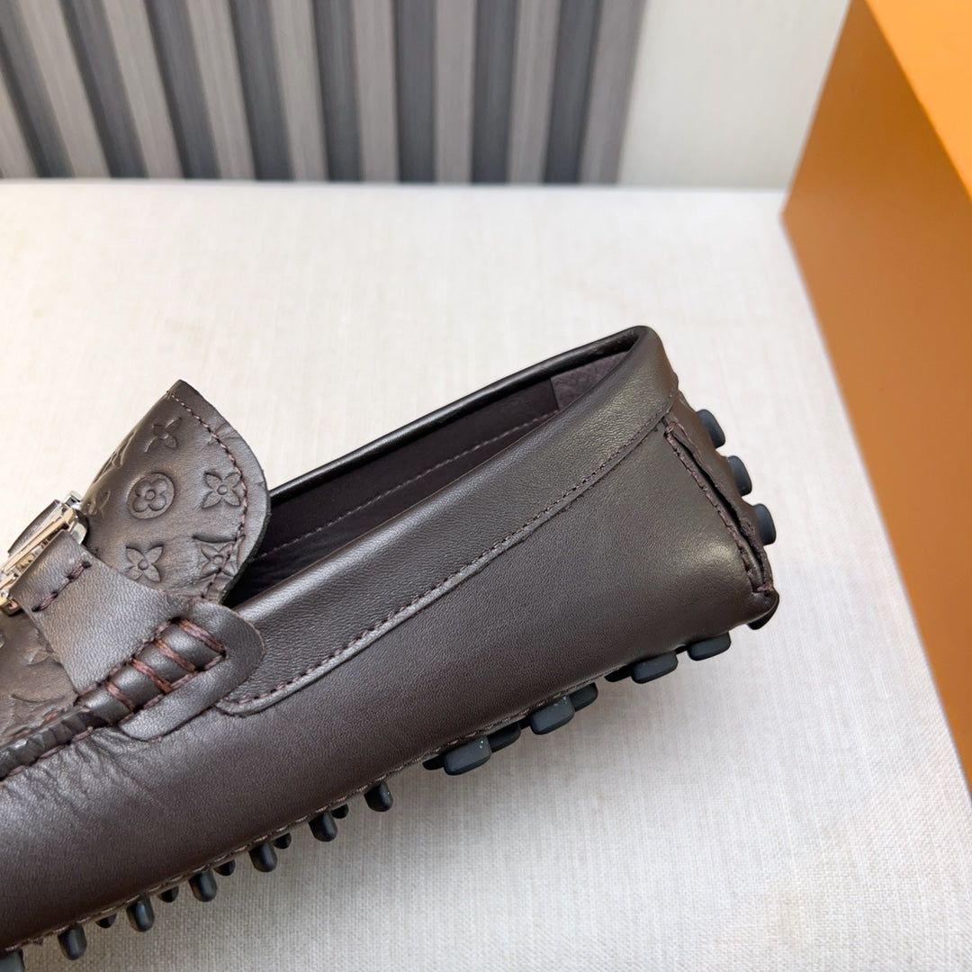 Louis Vuitton Pebbled Leather Driving Shoes