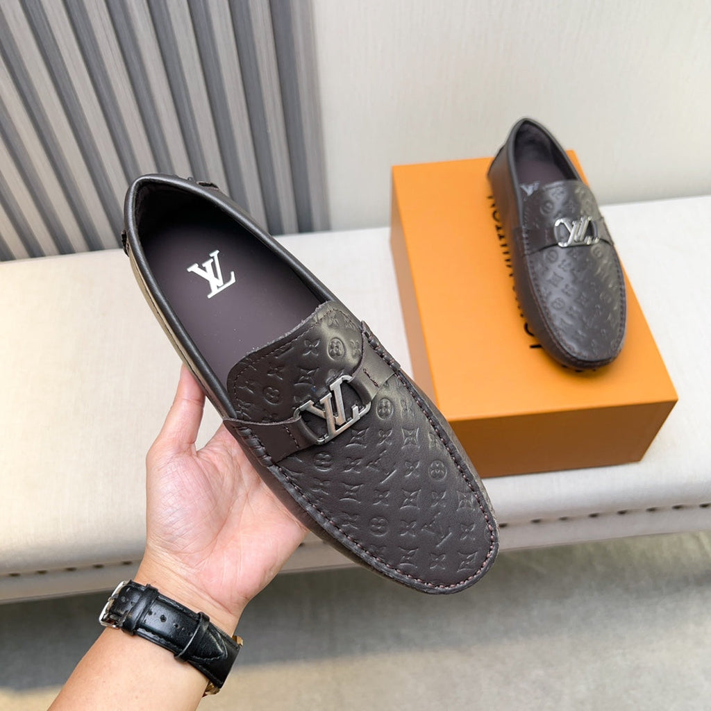 Louis Vuitton Pebbled Leather Driving Shoes