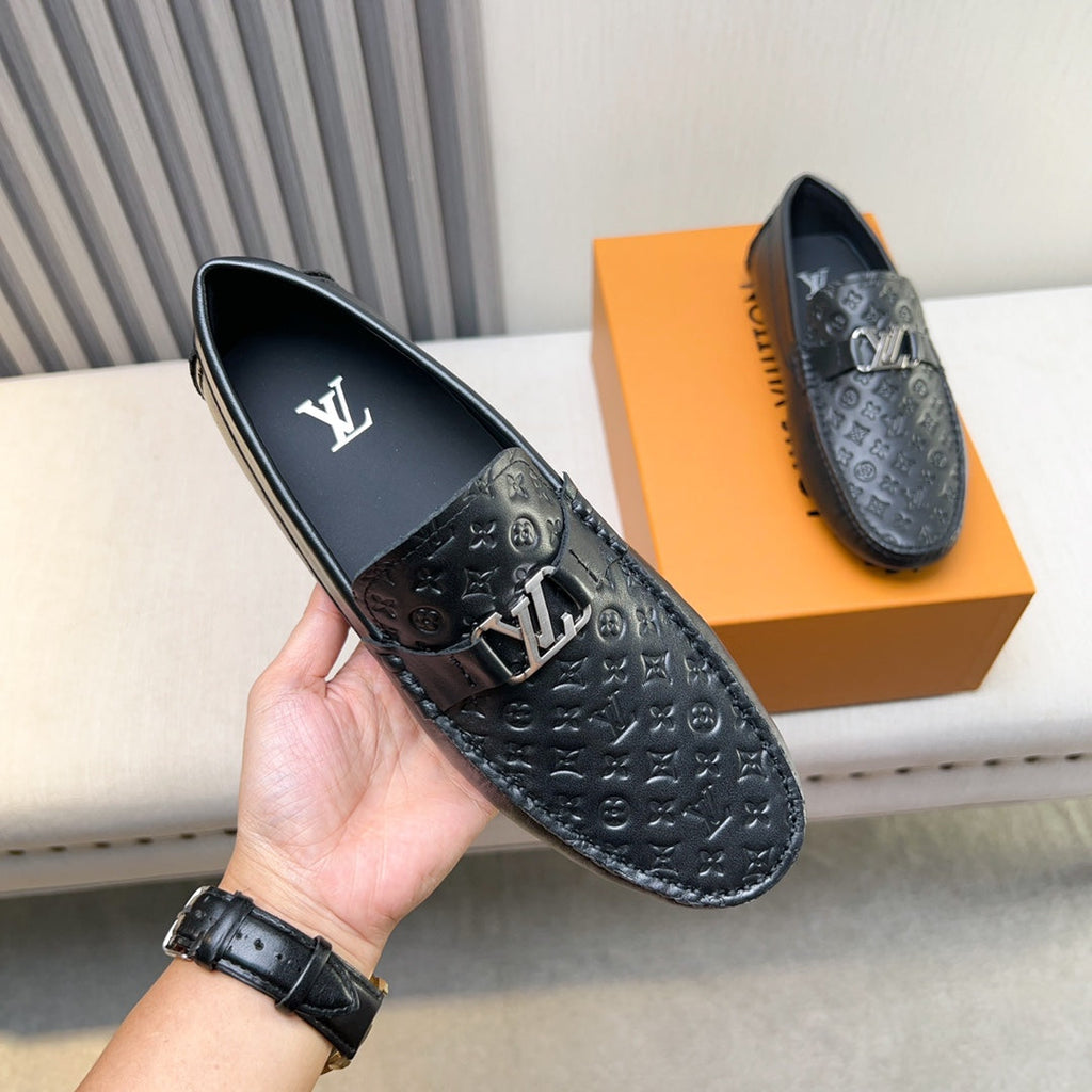 Louis Vuitton Pebbled Leather Driving Shoes