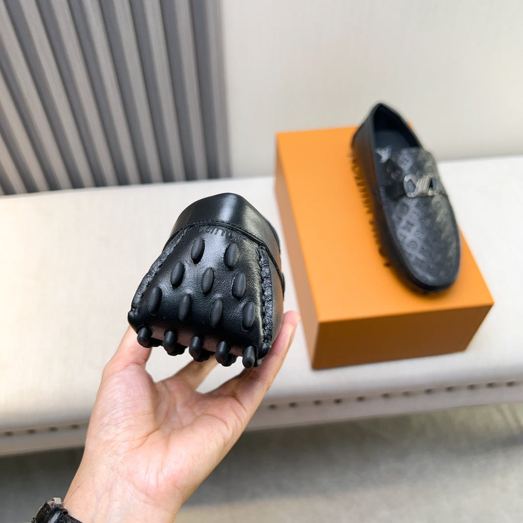 Louis Vuitton Pebbled Leather Driving Shoes