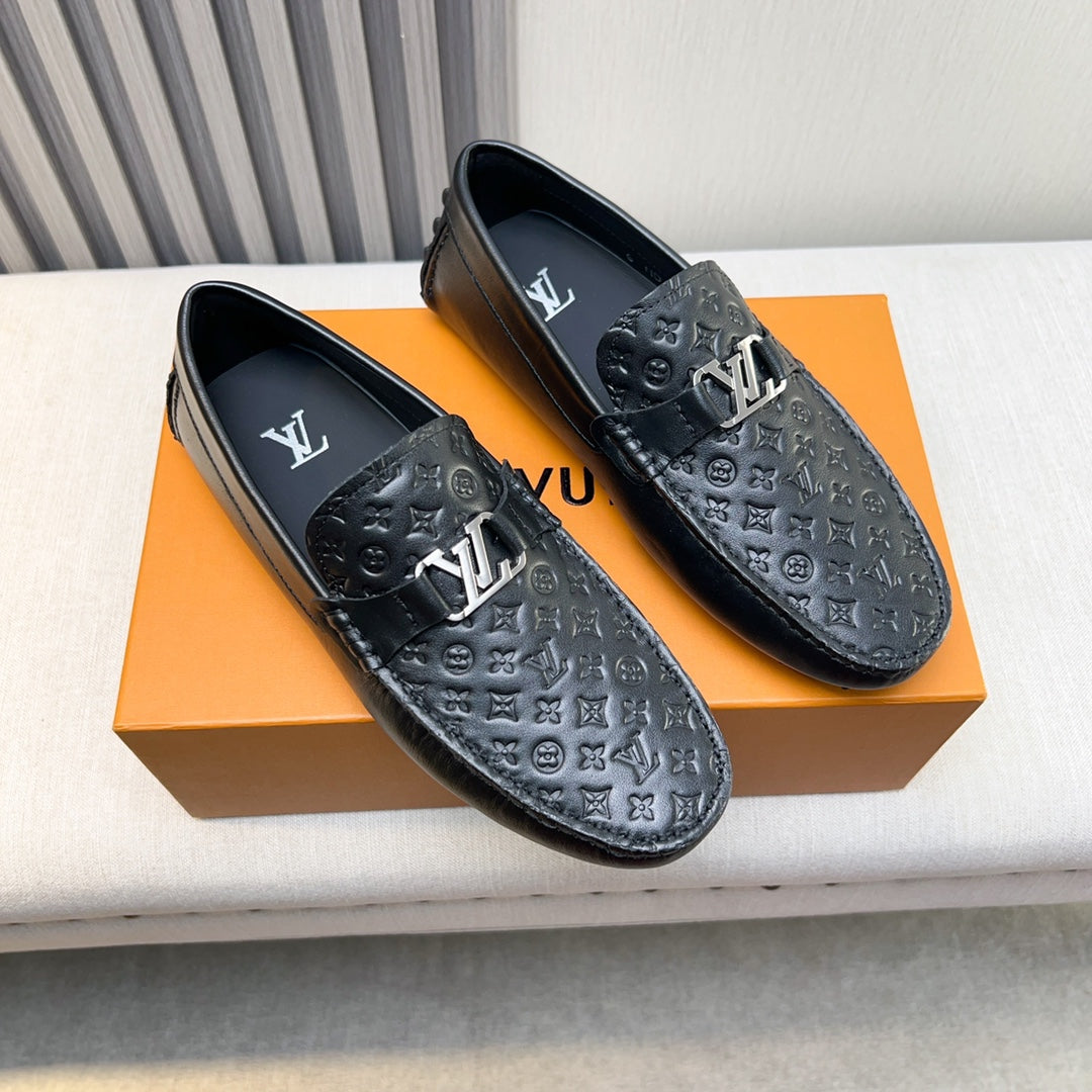 Louis Vuitton Pebbled Leather Driving Shoes