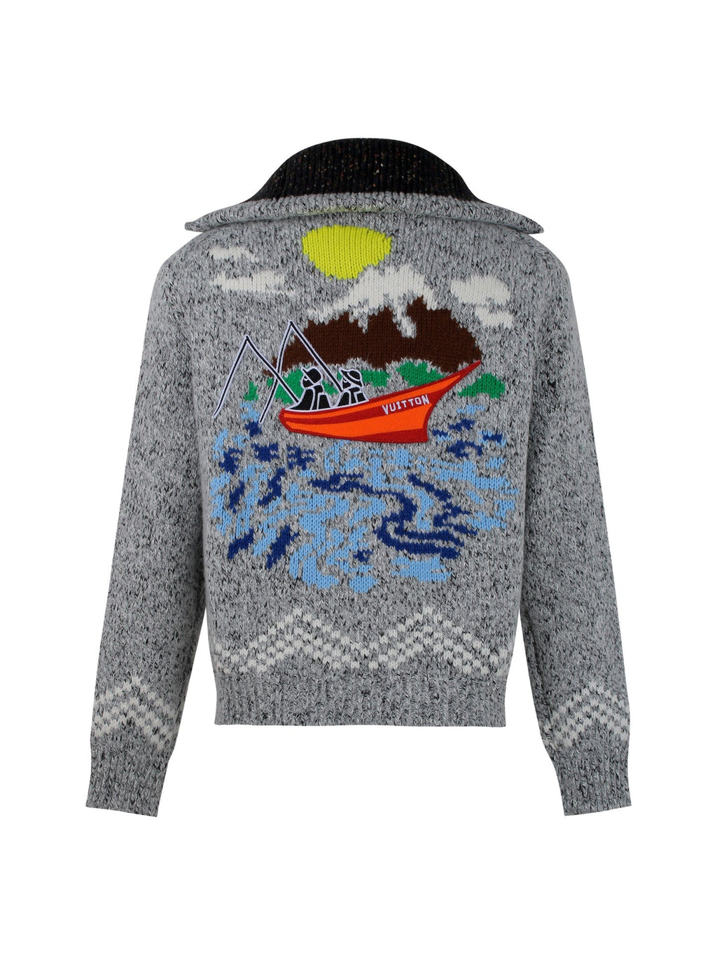 Louis Vuitton High-Neck Zipper Knit Sweater – 25SS