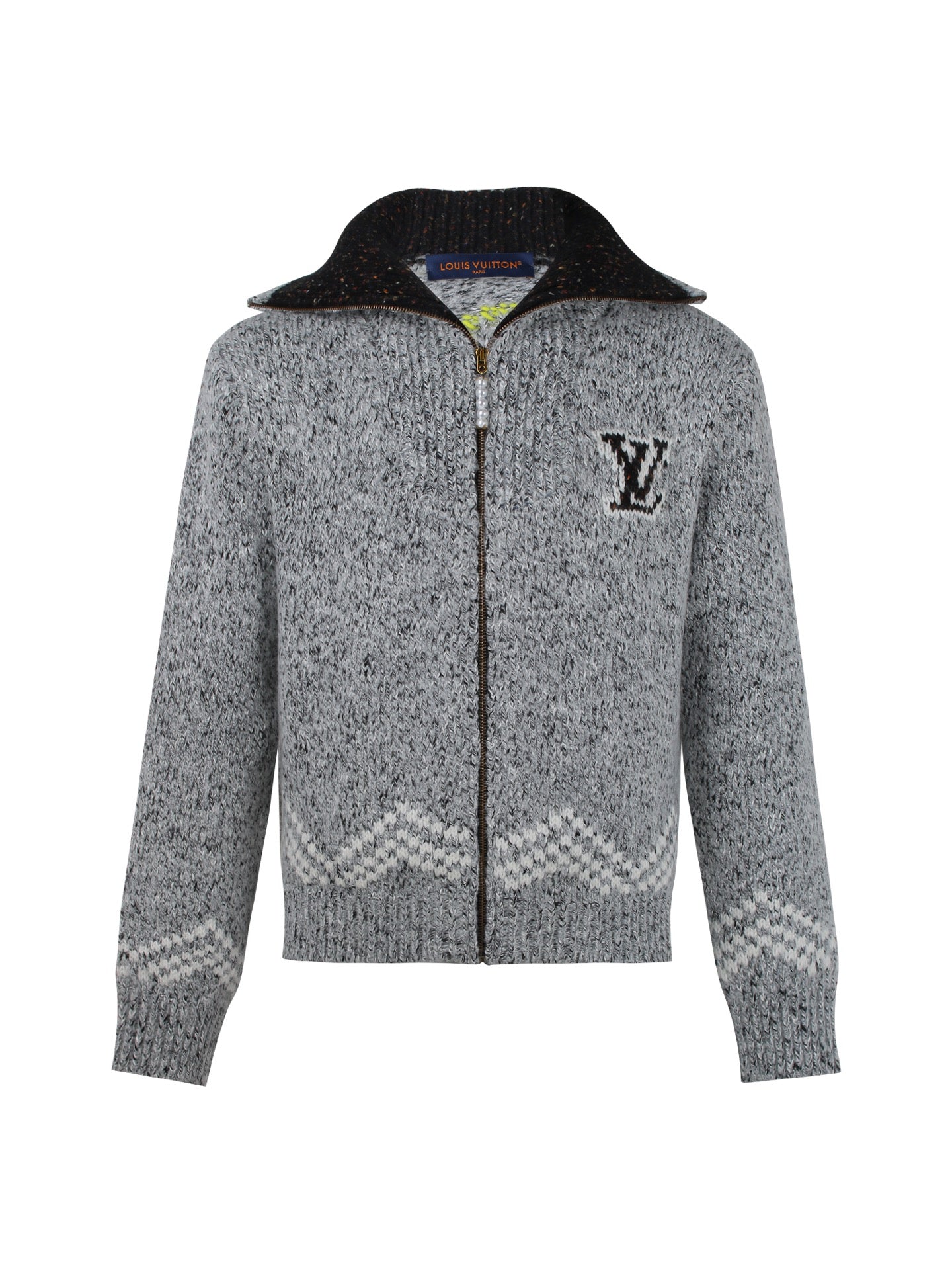 Louis Vuitton High-Neck Zipper Knit Sweater – 25SS