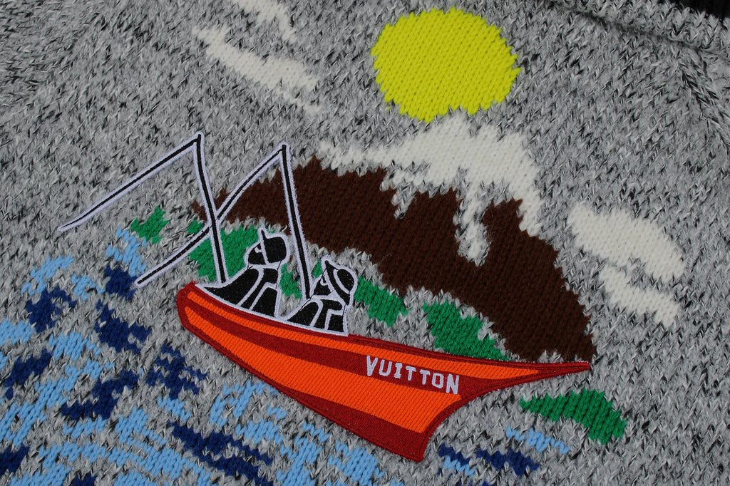Louis Vuitton High-Neck Zipper Knit Sweater – 25SS