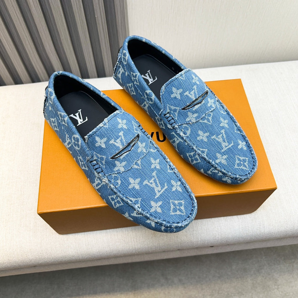 Louis Vuitton Pebbled Leather Driving Shoes