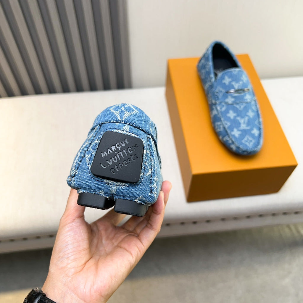 Louis Vuitton Pebbled Leather Driving Shoes