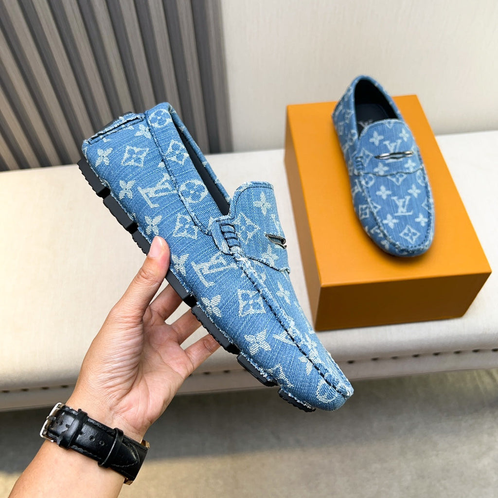 Louis Vuitton Pebbled Leather Driving Shoes