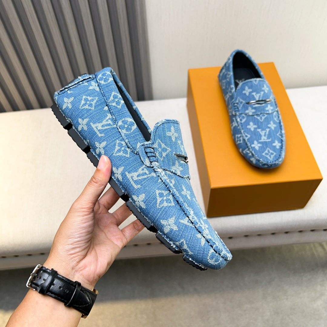 Louis Vuitton Pebbled Leather Driving Shoes