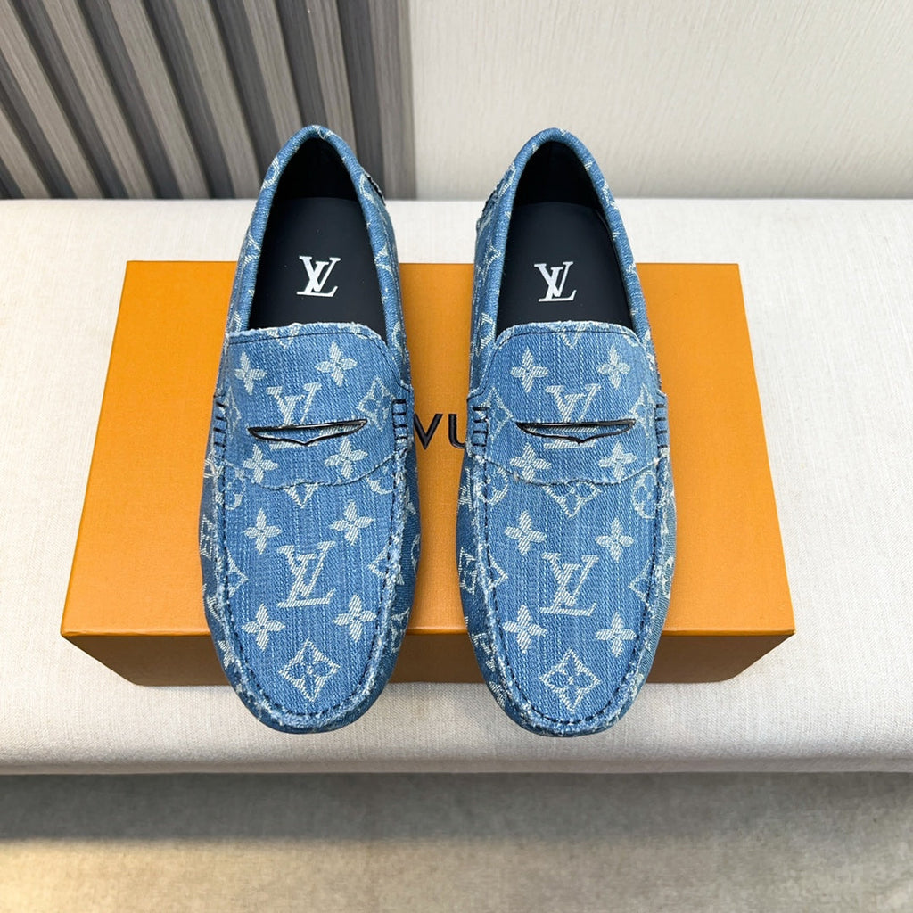 Louis Vuitton Pebbled Leather Driving Shoes