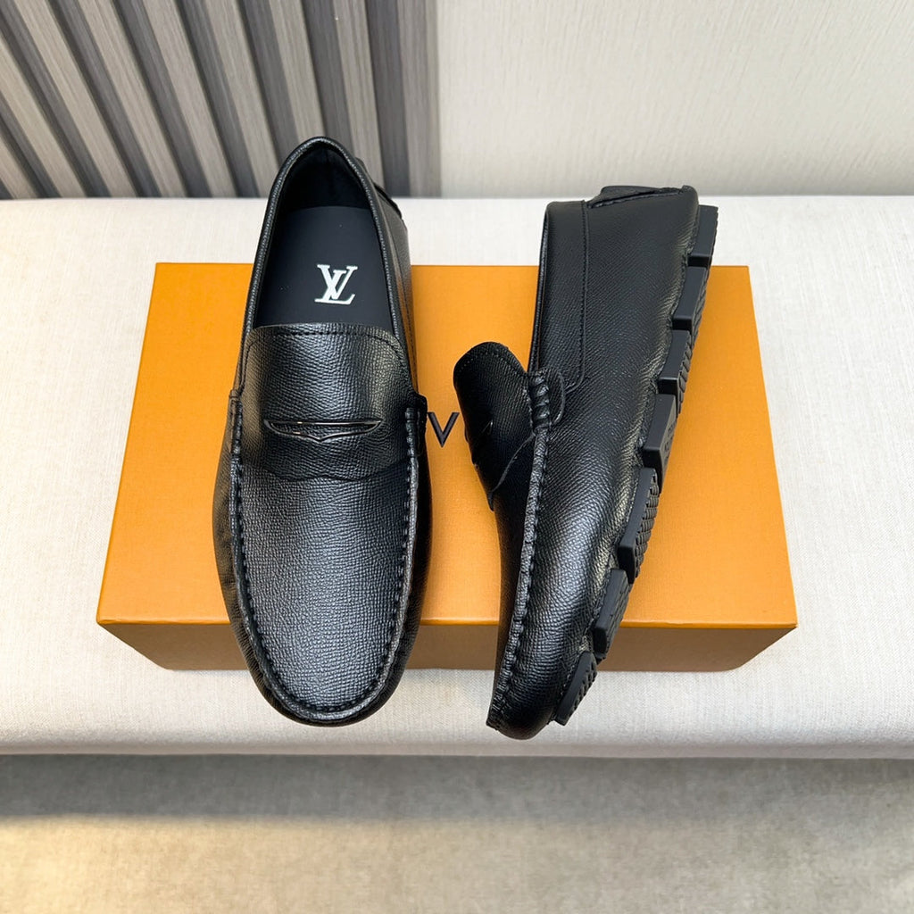 Louis Vuitton Pebbled Leather Driving Shoes