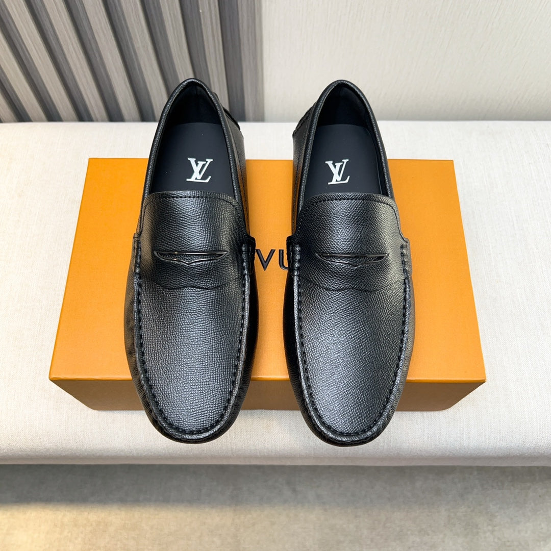 Louis Vuitton Pebbled Leather Driving Shoes