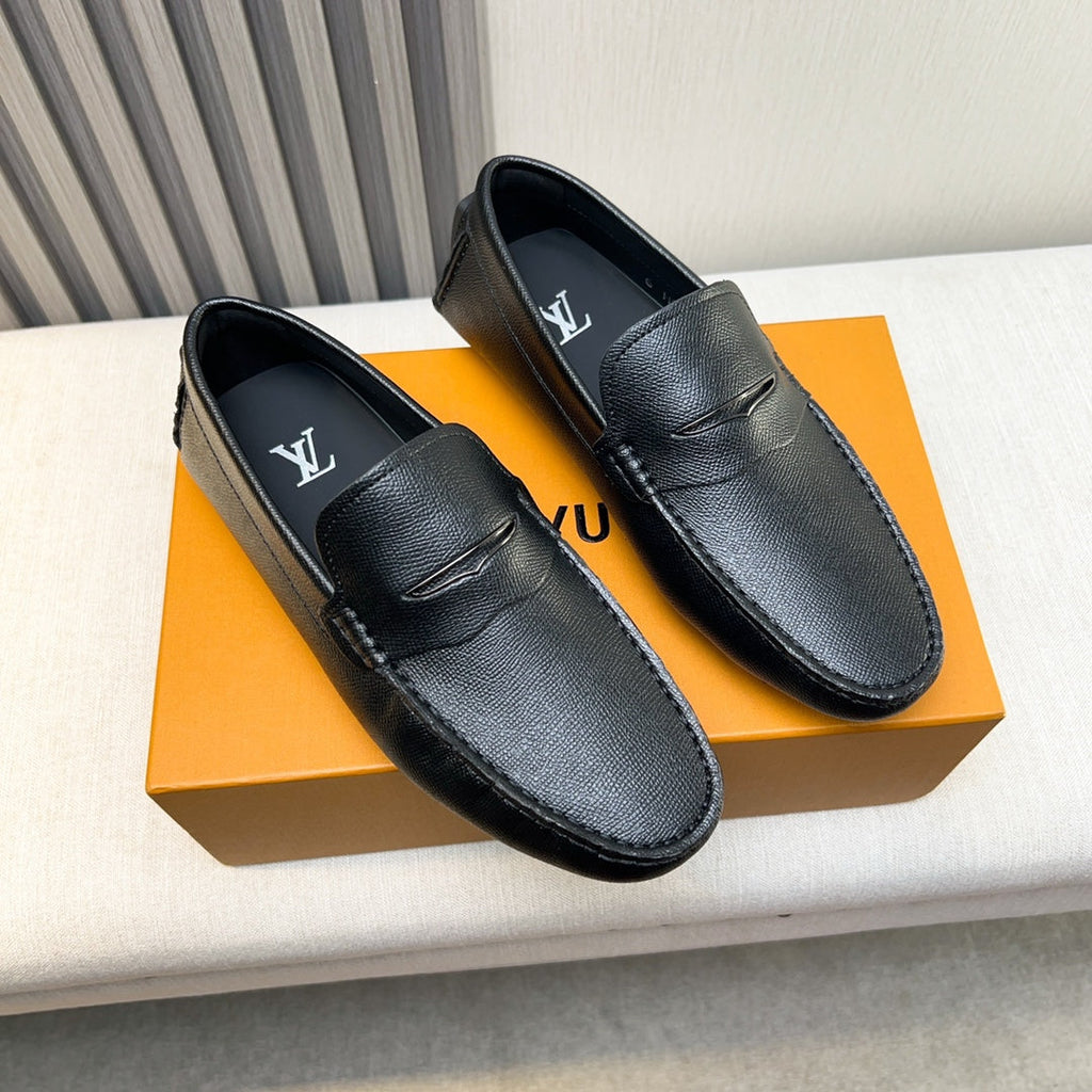 Louis Vuitton Pebbled Leather Driving Shoes