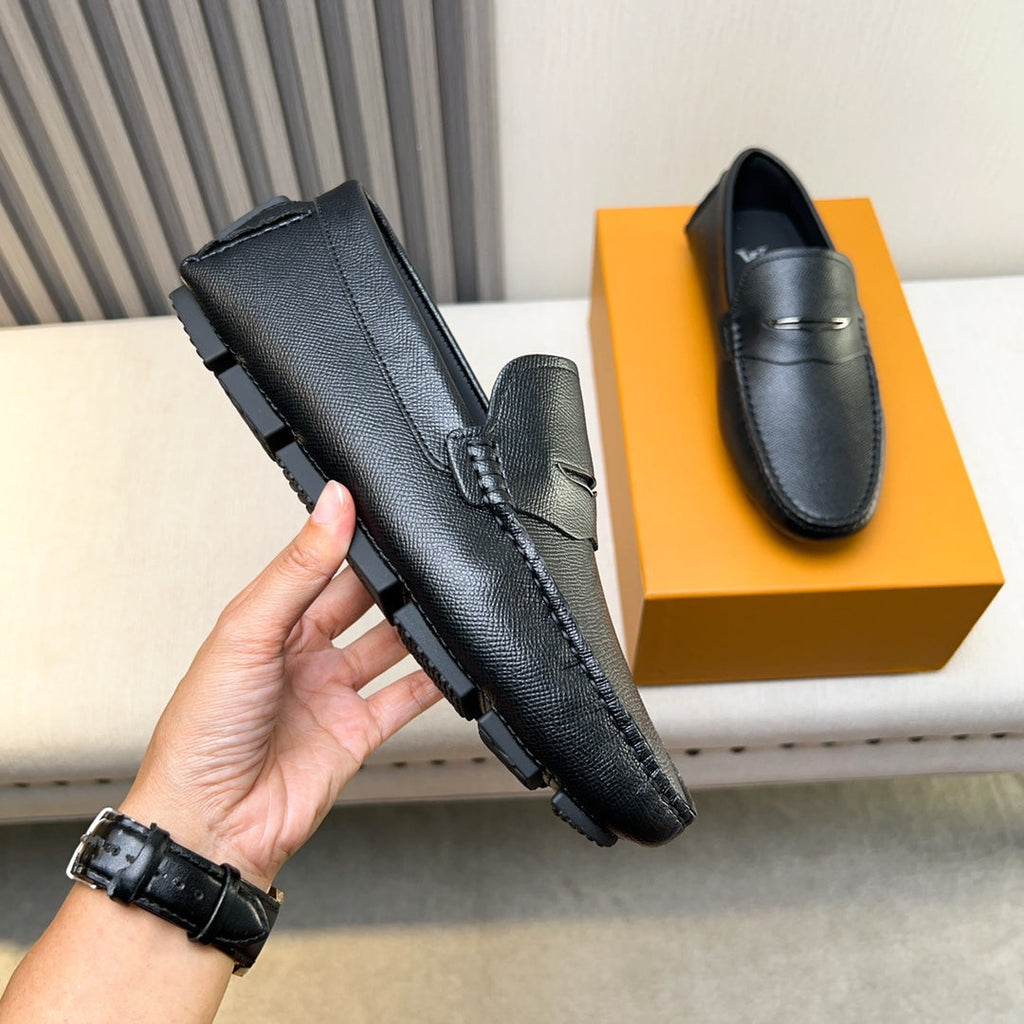 Louis Vuitton Pebbled Leather Driving Shoes
