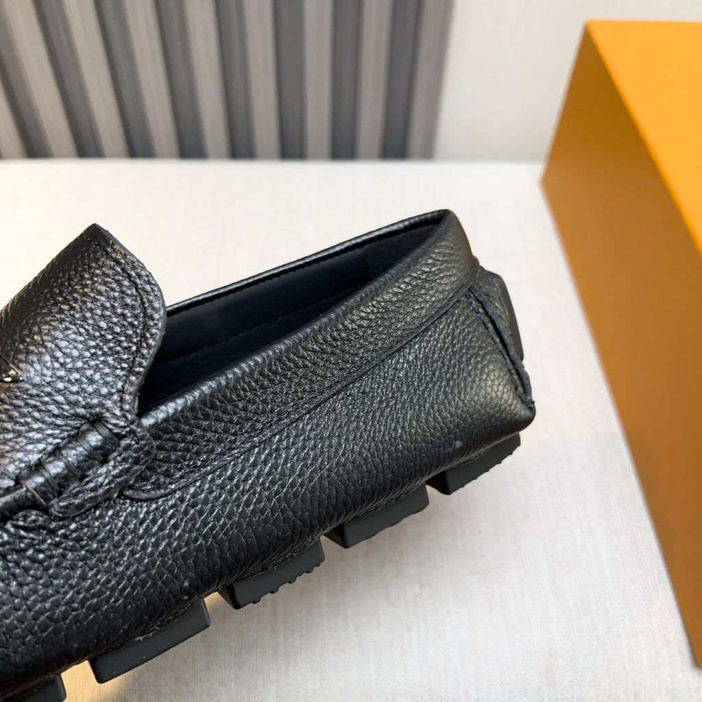 Louis Vuitton Pebbled Leather Driving Shoes