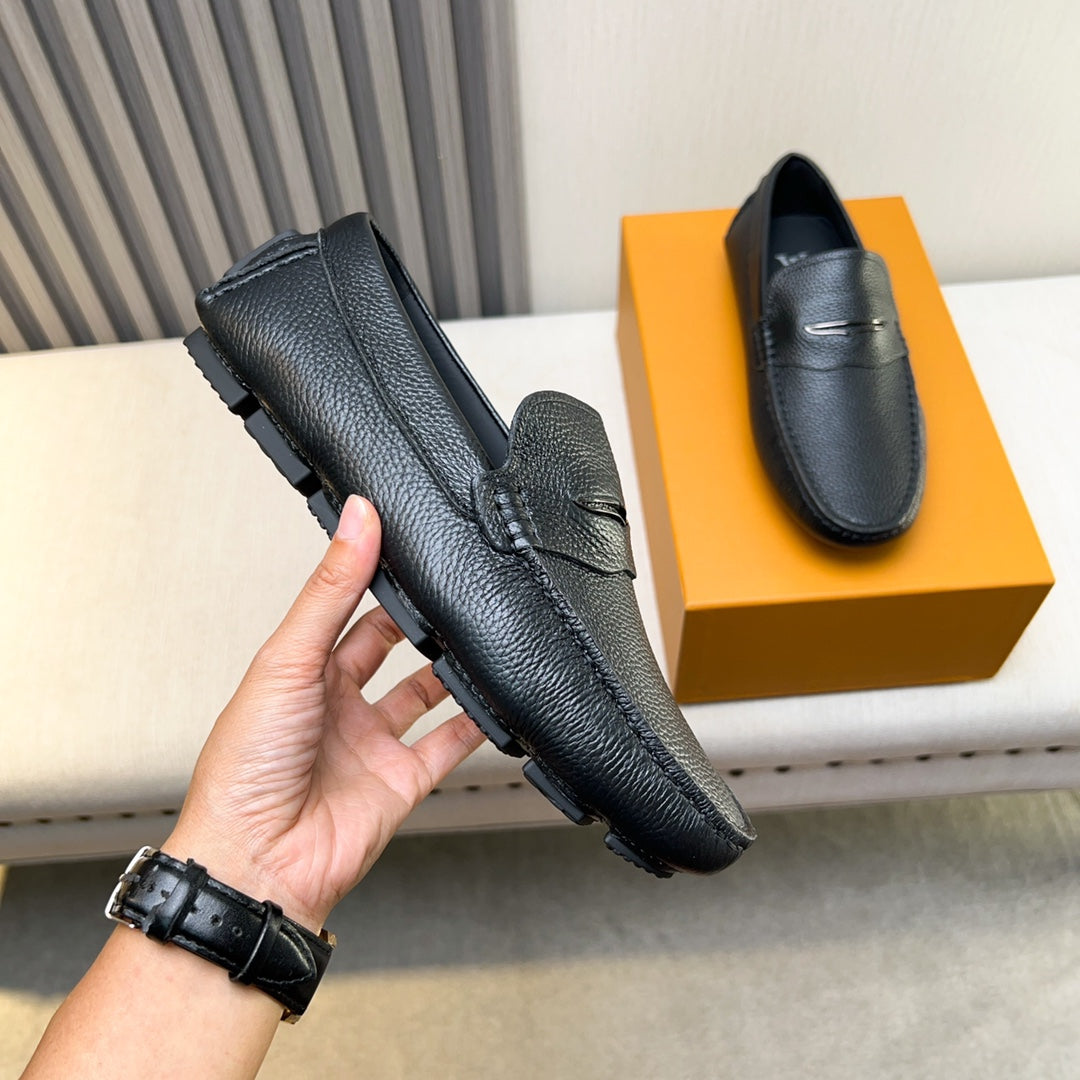 Louis Vuitton Pebbled Leather Driving Shoes