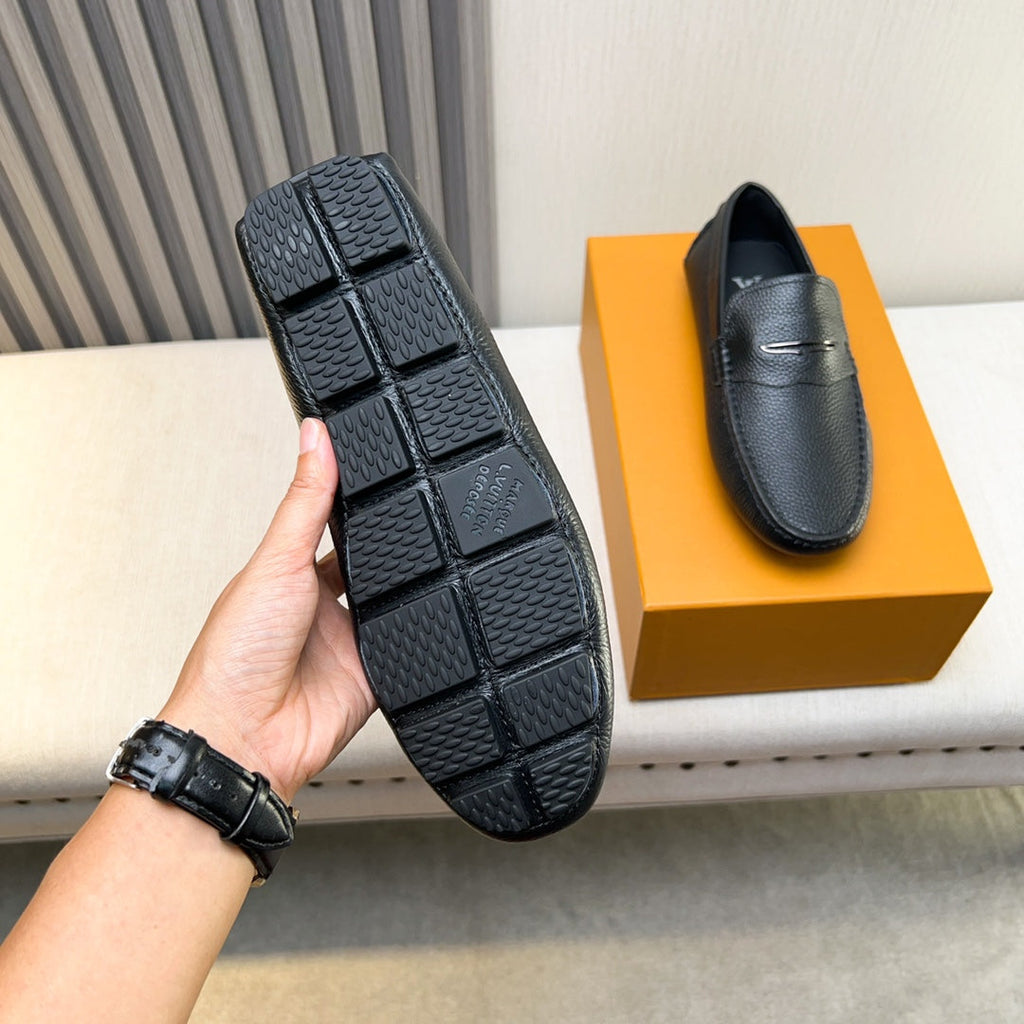 Louis Vuitton Pebbled Leather Driving Shoes