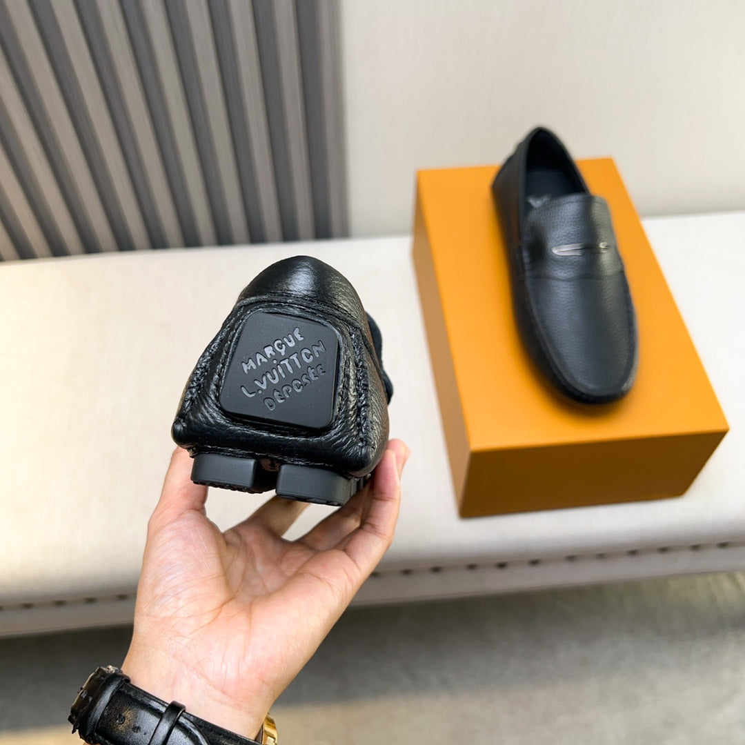 Louis Vuitton Pebbled Leather Driving Shoes