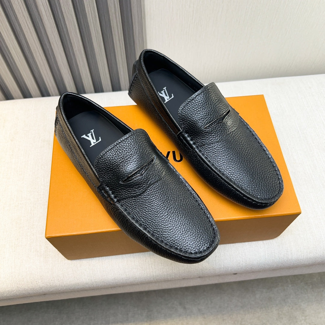 Louis Vuitton Pebbled Leather Driving Shoes