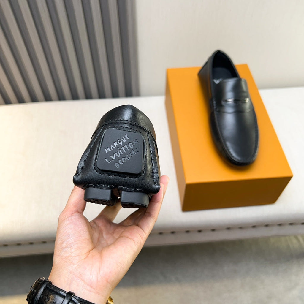 Louis Vuitton Pebbled Leather Driving Shoes