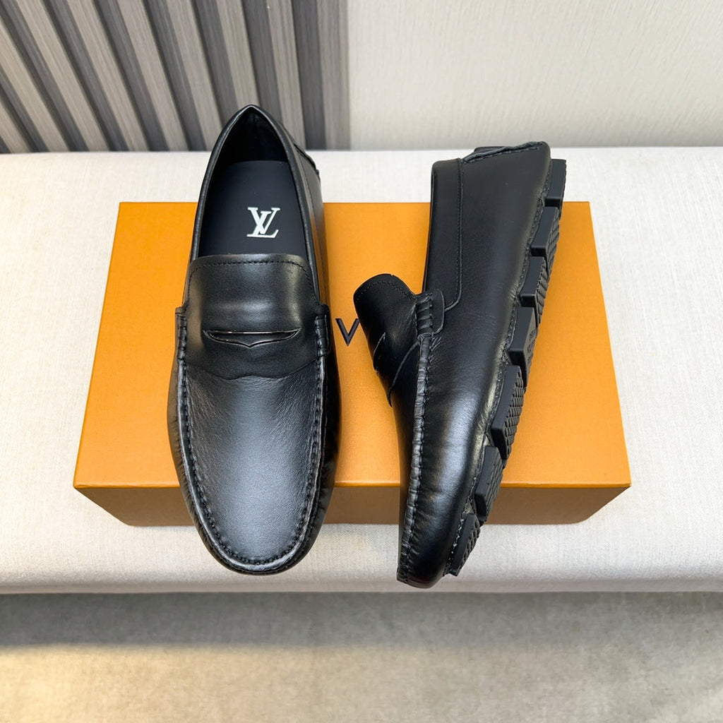 Louis Vuitton Pebbled Leather Driving Shoes
