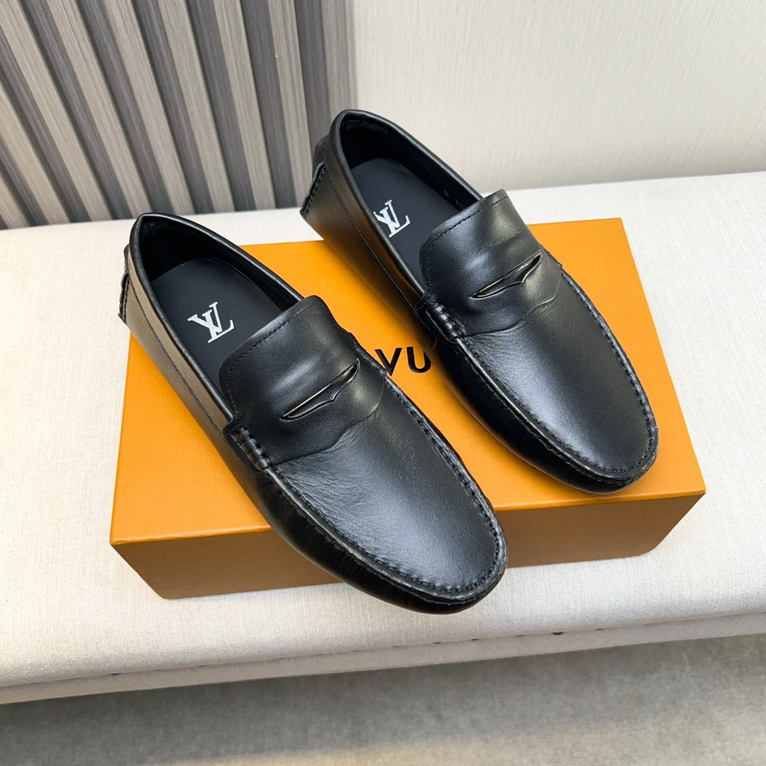 Louis Vuitton Pebbled Leather Driving Shoes