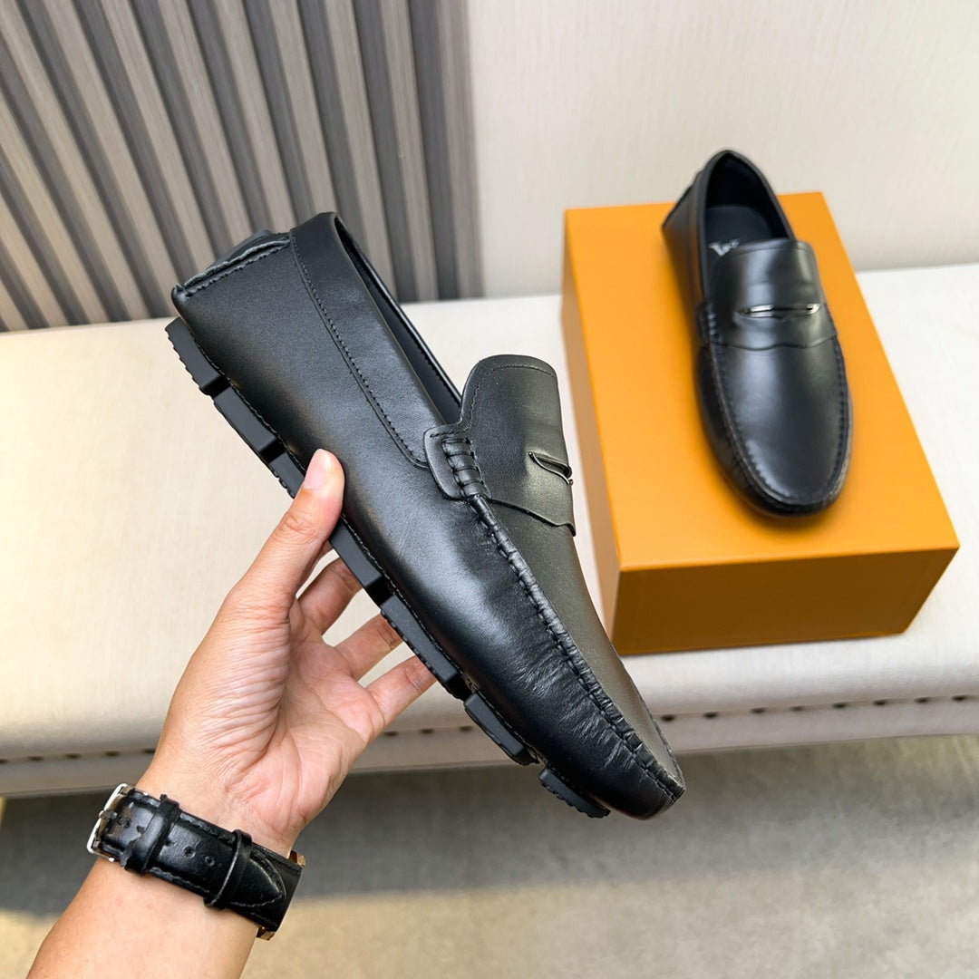Louis Vuitton Pebbled Leather Driving Shoes