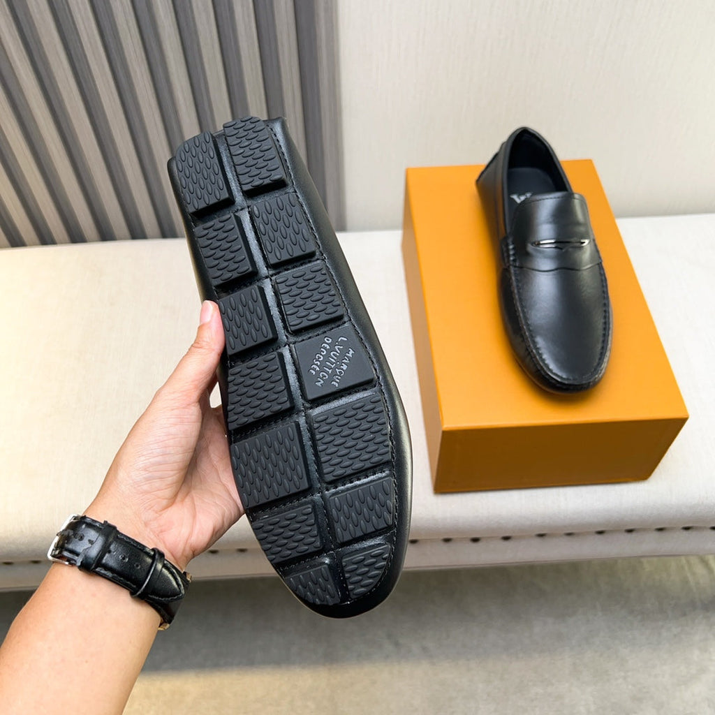 Louis Vuitton Pebbled Leather Driving Shoes
