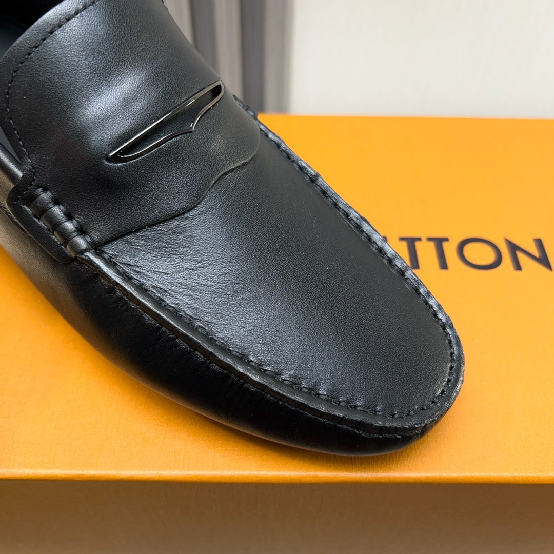Louis Vuitton Pebbled Leather Driving Shoes