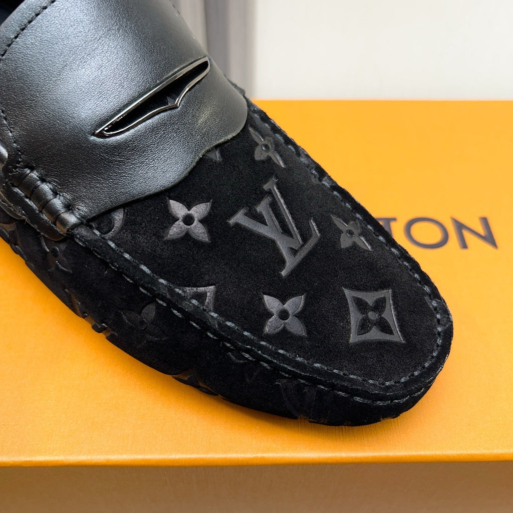 Louis Vuitton Pebbled Leather Driving Shoes