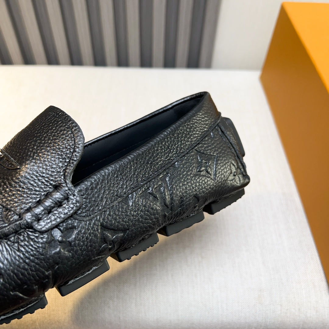 Louis Vuitton Pebbled Leather Driving Shoes