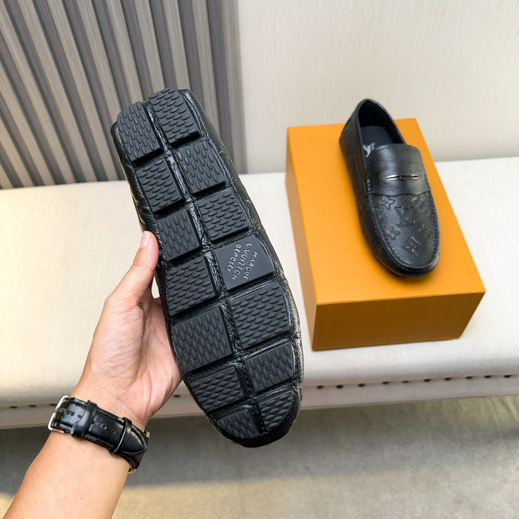 Louis Vuitton Pebbled Leather Driving Shoes