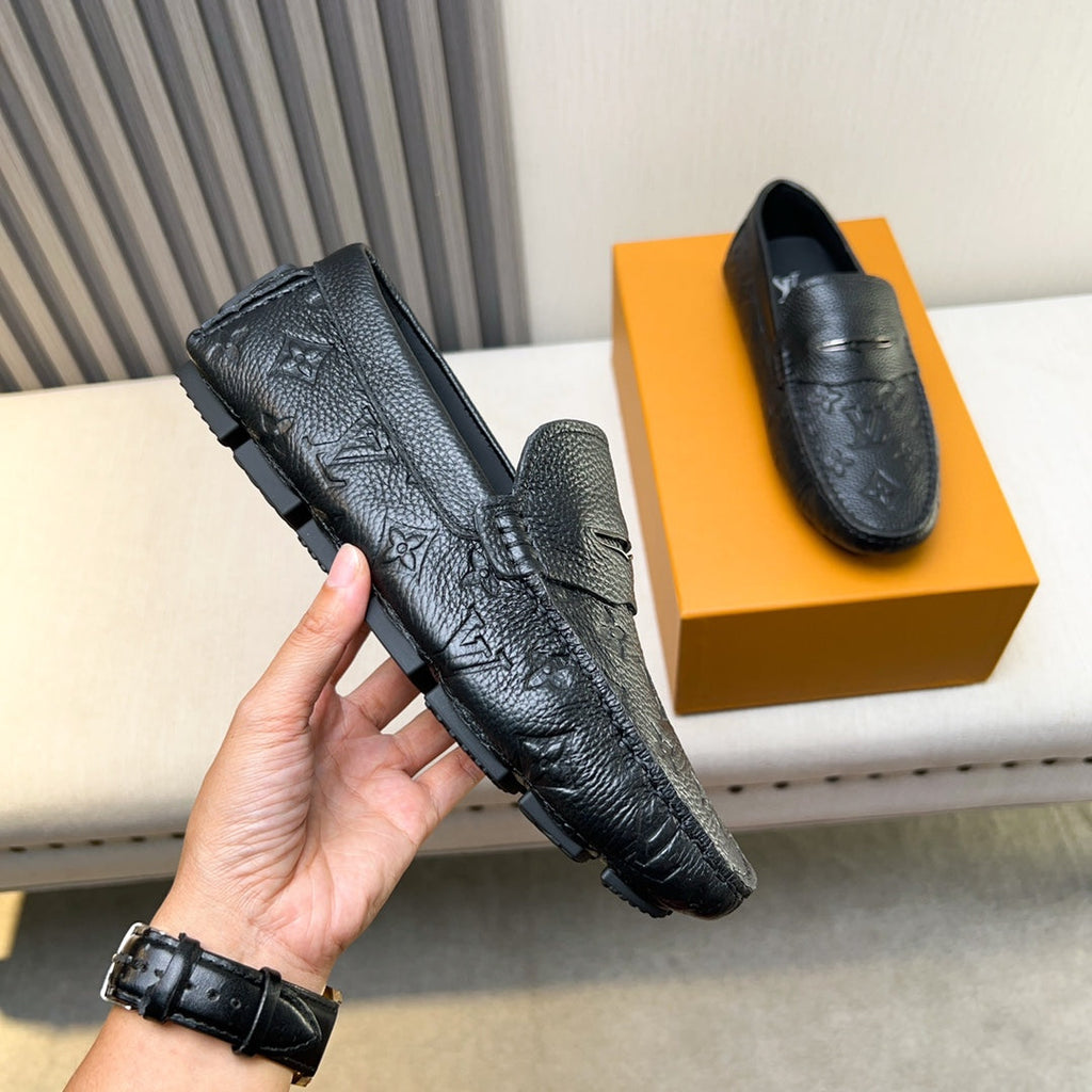 Louis Vuitton Pebbled Leather Driving Shoes