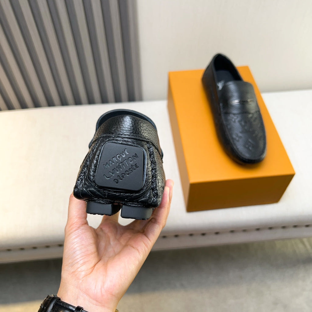 Louis Vuitton Pebbled Leather Driving Shoes