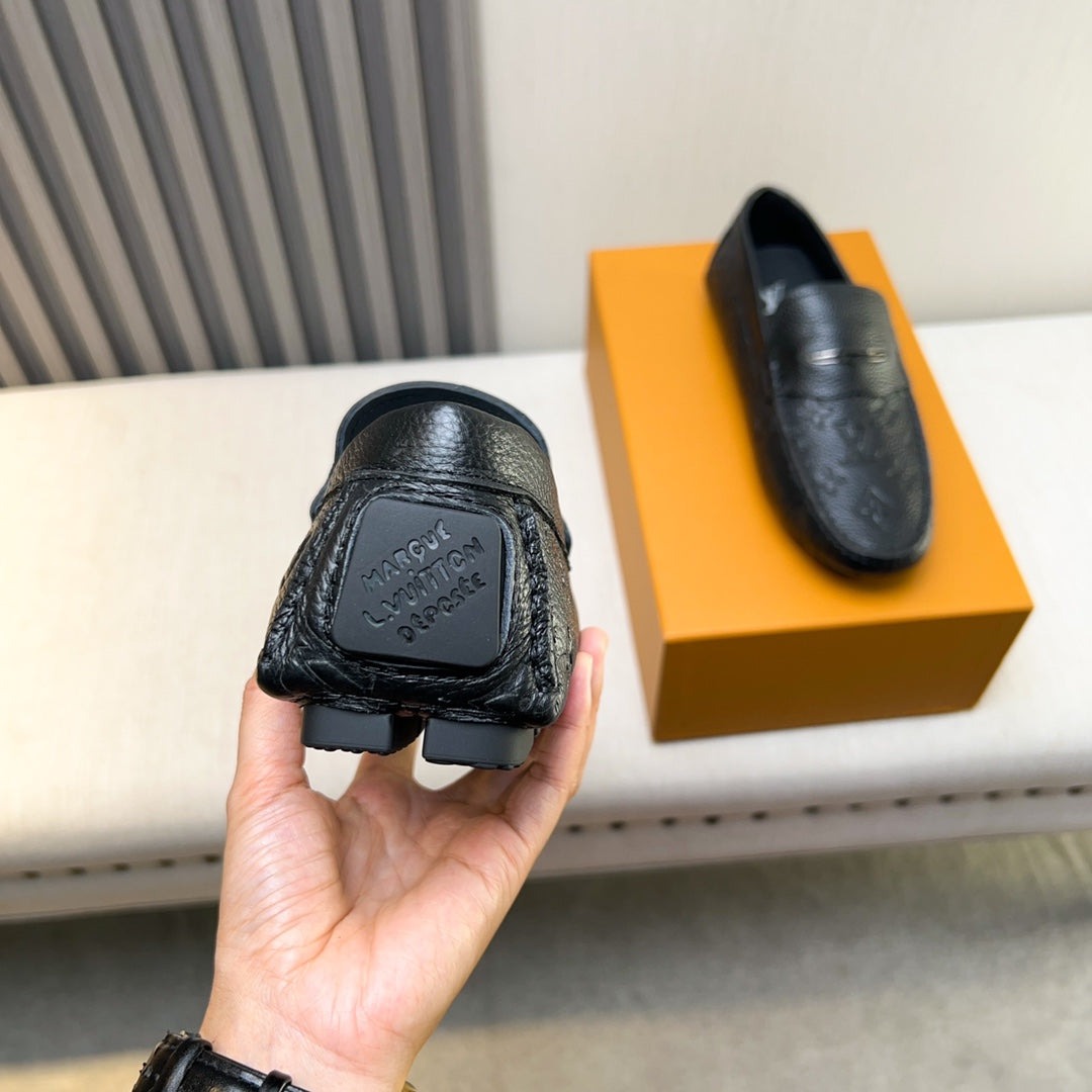 Louis Vuitton Pebbled Leather Driving Shoes