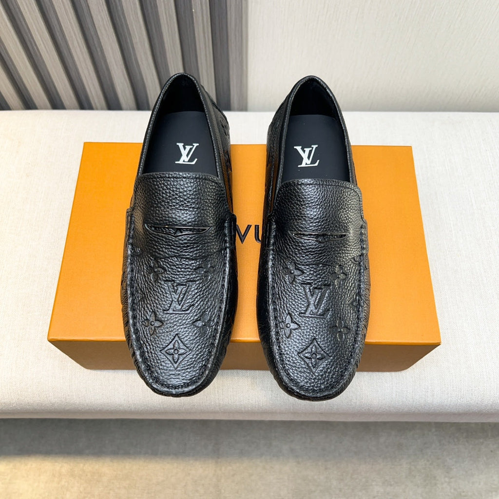 Louis Vuitton Pebbled Leather Driving Shoes
